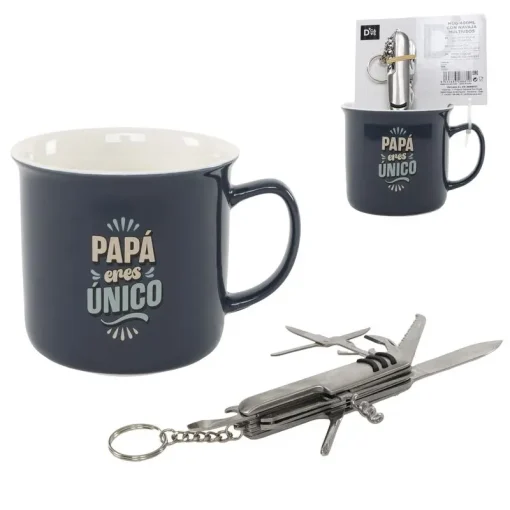 Juego de taza con navaja para papá.