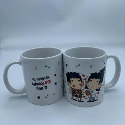 Taza original para enamorados.