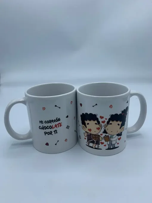 Taza original para enamorados.