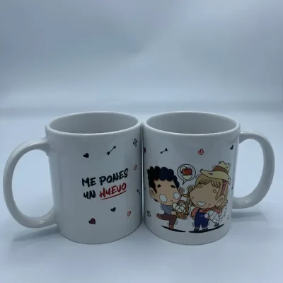 Taza original para enamorados.