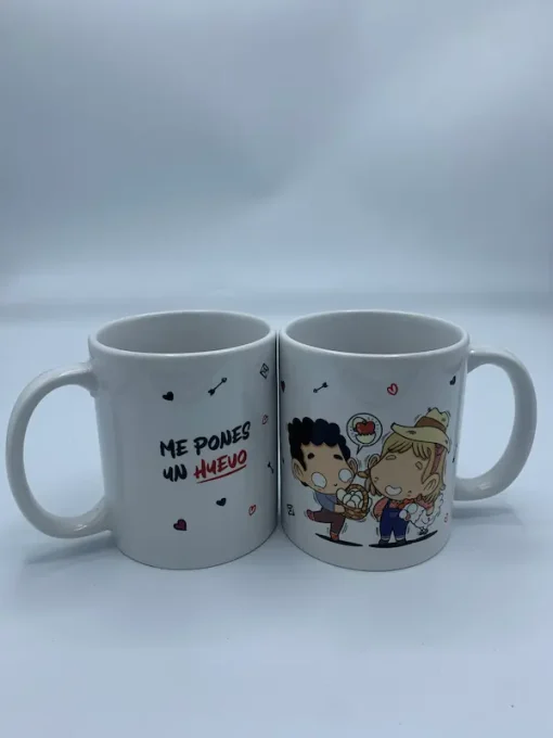 Taza original para enamorados.