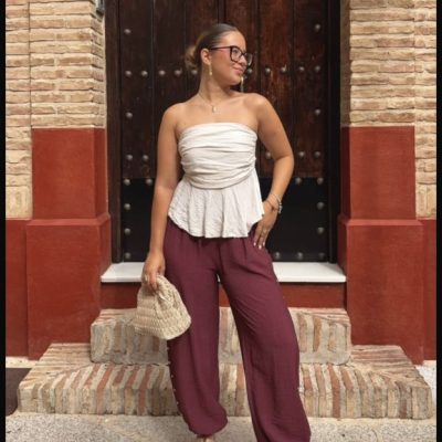 Pantalón Bombacho Tachas