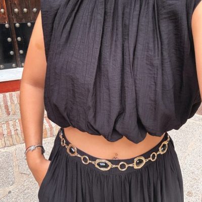 Conjunto Negro Bombacho