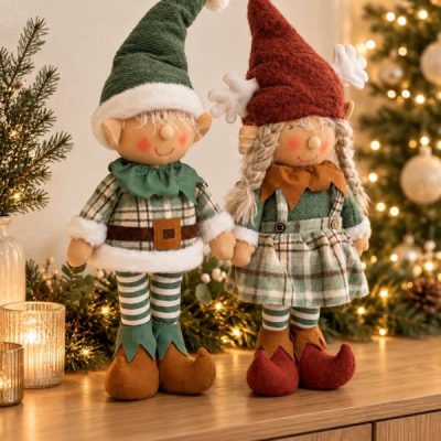Pareja de Duendes navideños